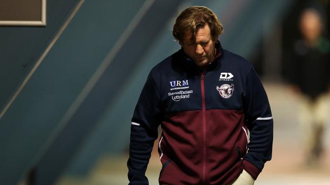 Sea Eagles coach Des Hasler is Manly. Picture: Cameron Spencer/Getty Images