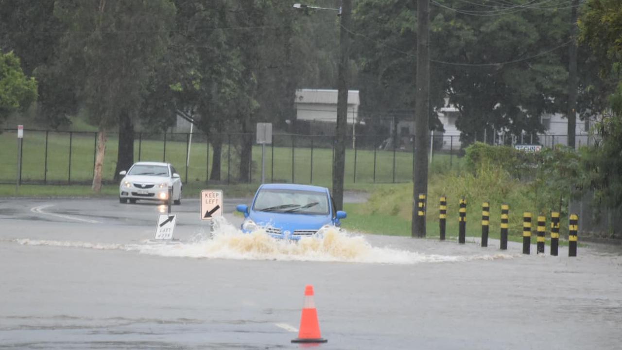 Bergenâ&#128;&#153;s Hill Road near Bundamba Creek on Sunday, February 27. Picture: Julie-Anne Pashley