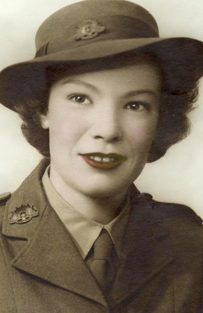 Cynthia Clifford in her service uniform.