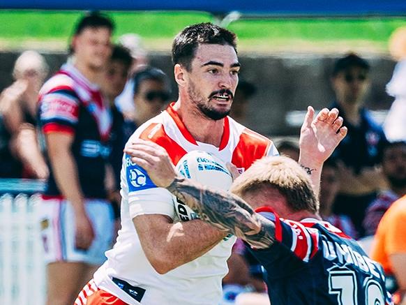 St George Illawarra's Cody Ramsey in his comeback match. PIc: Instagram