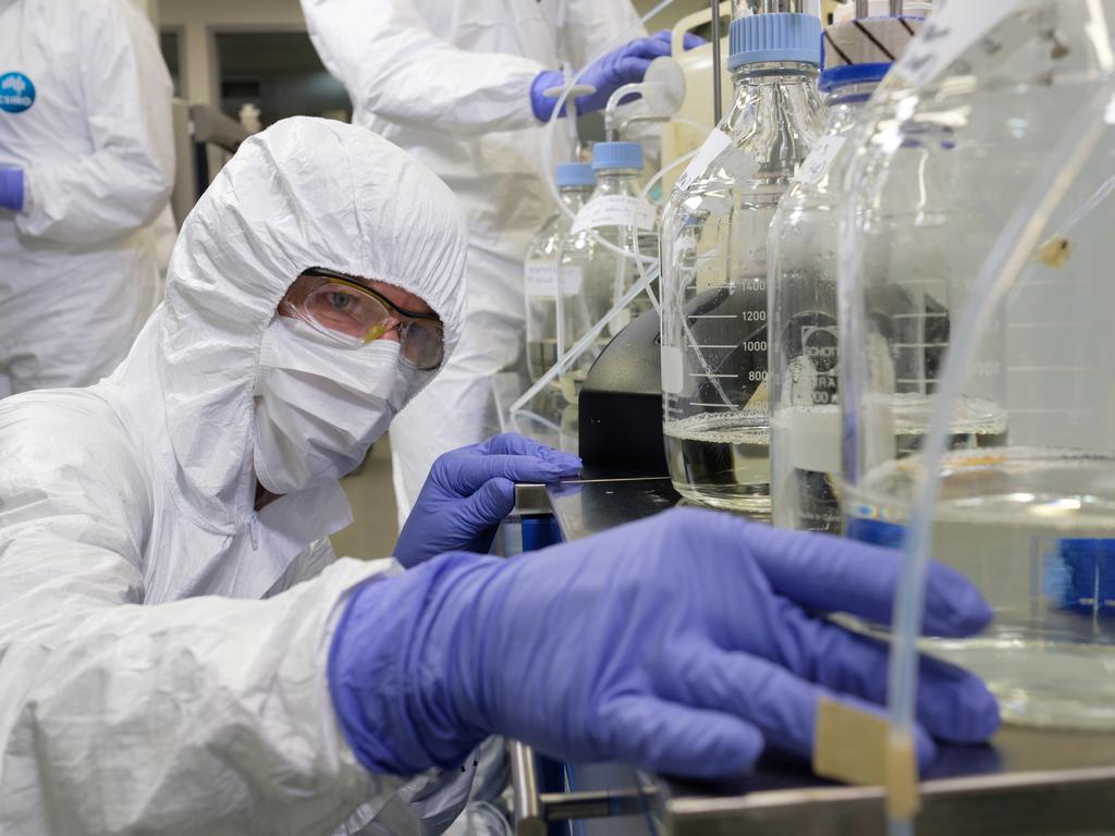 Workers in the Protein Lab.