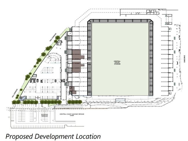 The carpark would have 500 spaces, along with office space and a rooftop venue.