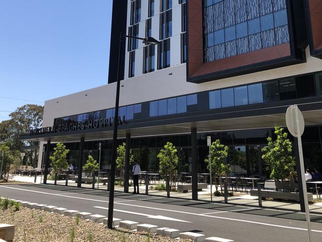 Exterior of Northern Beaches Hospital in Frenchs Forest. Picture: Julie Cross.