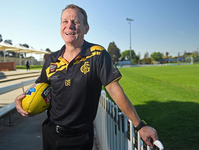 18/09/19 - Glenelg Tigers President, former player Nick Chigwidden pictured at Glenelg Oval.Picture: Tom Huntley