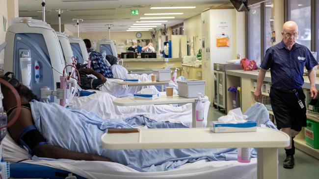 The Flynn Drive Renal Dialysis Clinic in Alice Springs, a frontline in the diabetes epidemic. Picture: Liam Mendes / The Australian