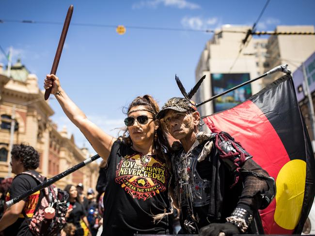 Lidia Thorpe at an ‘Invasion Day’ rally on January 26 in Melbourne. Picture: Getty Images