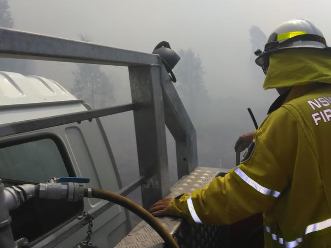 SOCIAL MEDIA IMAGE DISCUSS USE WITH YOUR EDITOR - Meerschaum Vale brigade was called to a bush fire on the Tuckean Swamp on Saturday.