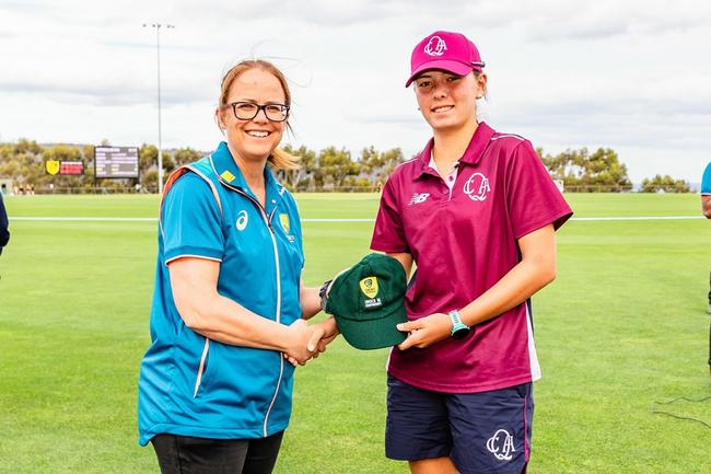 Bears junior Filippa SueSee is one of the top female junior cricketers coming through the ranks right now at Wests.