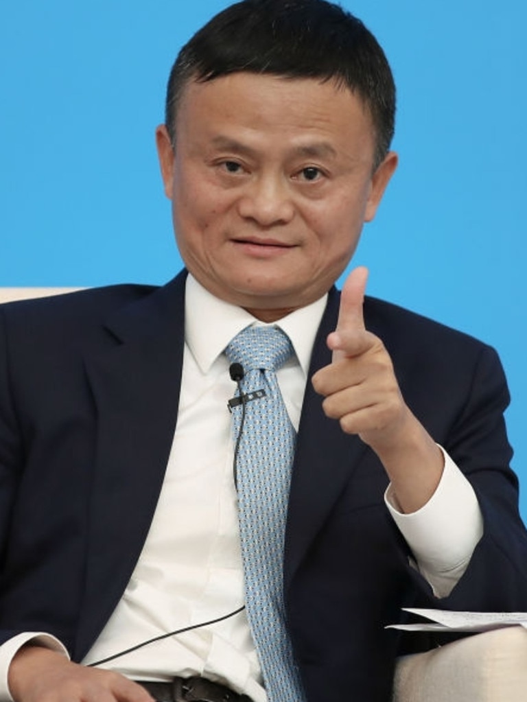 As did Alibaba chairman Jack Ma. Picture: Lintao Zhang/Getty Images