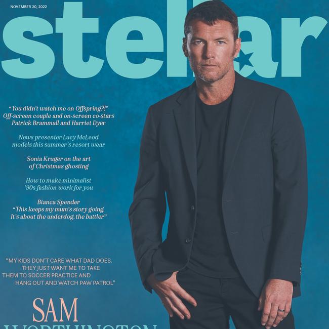 Sam Worthington stars on the cover of this Sunday’s <i>Stellar</i>. Picture: John Russo.