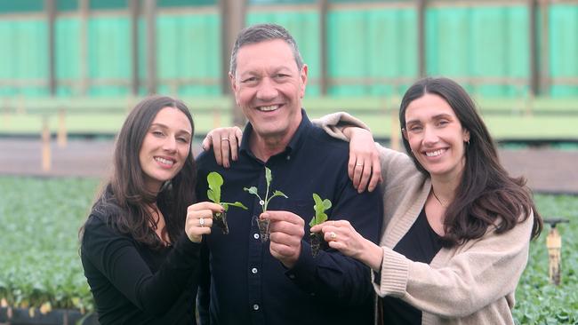 Olivia, John and Racquel Said from Fresh Select at Werribee South. Picture Yuri Kouzmin