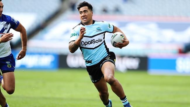 Cronulla's Sosaia Feki will line up for Wests Devils this season. Picture: Brett Costello