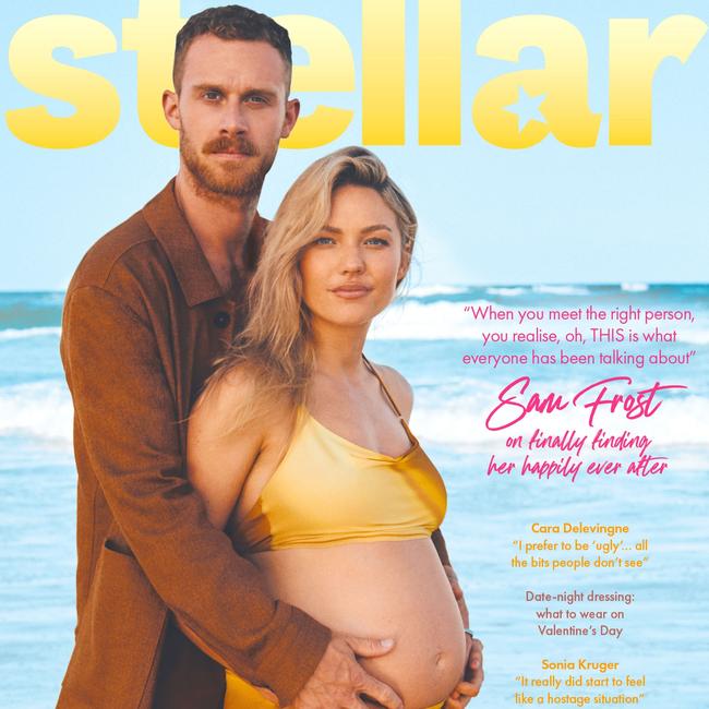 Sam Frost and Jordie Hansen star on the cover of this Sunday’s <i>Stellar</i>. Picture: Daniel Nadel for <i>Stellar</i>.