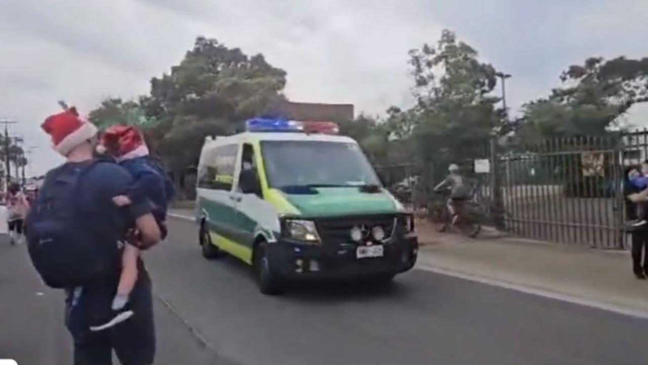 Out of control car ploughs through Port Adelaide Christmas pageant