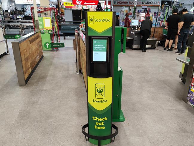 The new checkout at the Wentworthville Woolies.