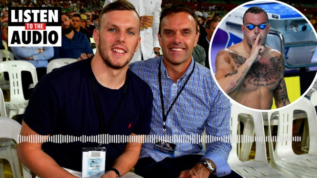 Father of Kyle Chalmers breaks down on air