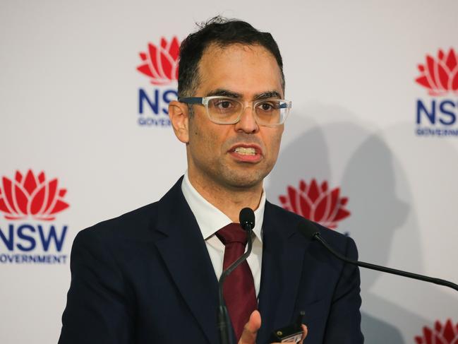 SYDNEY, AUSTRALIA : NewsWire Photos JUNE 18 2024: Treasurer Daniel Mookhey addresses the media in a press conference to deliver the NSW Budget 2024-25 budget at Martin Place in Sydney. Picture: Newswire / Gaye Gerard