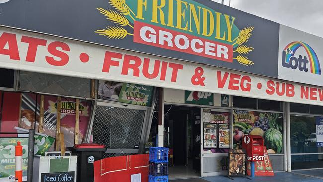 Damage left after a ram raid at the Friendly Grocer in Oonoonba at 3.34am on November 26. Picture: Natasha Emeck