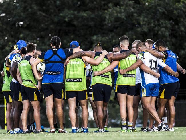 A photo posted to the official Parramatta Eels Twitter account in the wake of the NRL's decision to dock the club 12 competition points / Twitter @TheParraEels