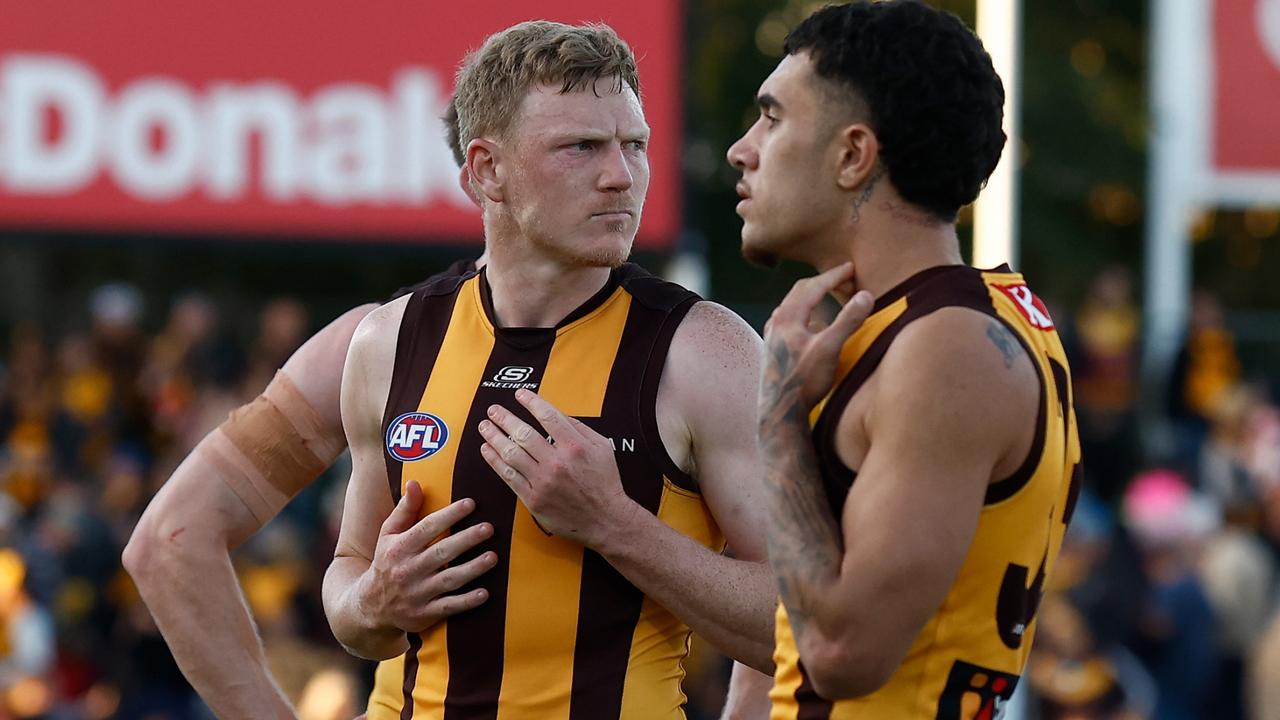 Hawthorn captain James Sicily. (Photo by Michael Willson/AFL Photos via Getty Images)