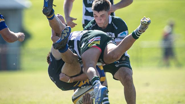 Dane Mitchell gets up-ended
