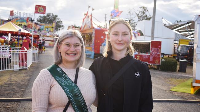 Maddie Steqeman and Charlotte Pieper at the 2023 Gatton Show on Friday, July 21. Picture: Peta McEachern