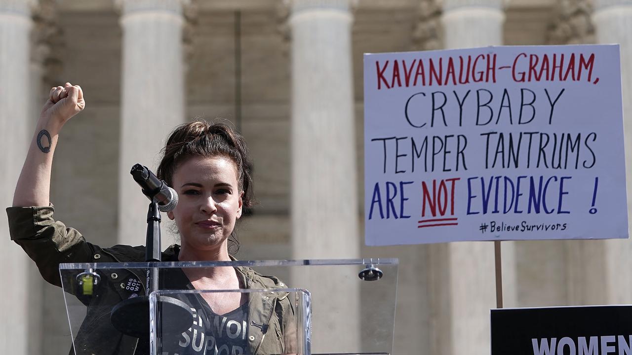 The US has erupted in fury from those on the side of Brett Kavanaugh and those on the side of Christine Blasey Ford. Picture: AFP