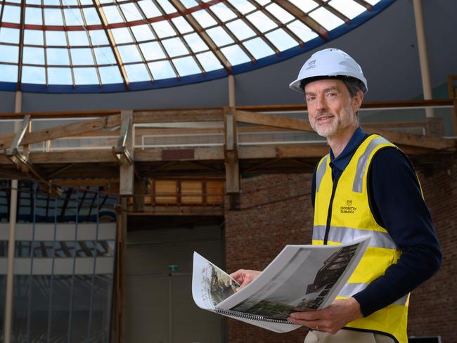 UTAS Vice Chancellor Rufus Black at the old Forestry building in Hobart.