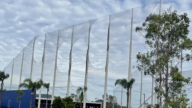 Damage to Top Golf Gold Coast caused by the Christmas Day storm. Picture: Supplied