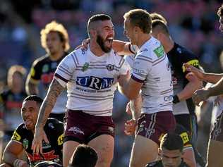 FRAME OF MIND: Manly Sea Eagles second-rower Joel Thompson has made it his mission to turn the pain of a broken childhood into inspiration to help others battling with mental health issues. Picture: DAN HIMBRECHTS/AAP PHOTOS