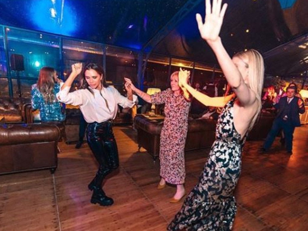 Victoria Beckham hit the dance floor with friends and family. Picture: Instagram