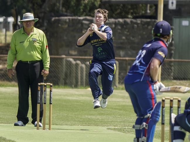 Josh Mack bowling for Baxter. Picture: Valeriu Campan