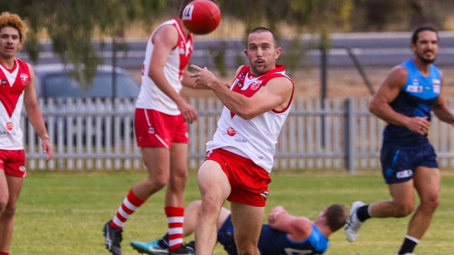 Abe Ankers should be a big votegetter in the annual Minahan Medal count to decide the CAFL’s best and fairest player in 2020. Picture: Charlie Lowson