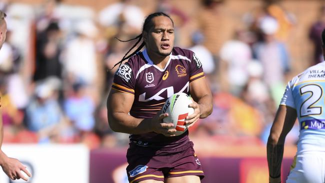 Brisbane's Martin Taupau is set to depart the Broncos. Picture: NRL Photos