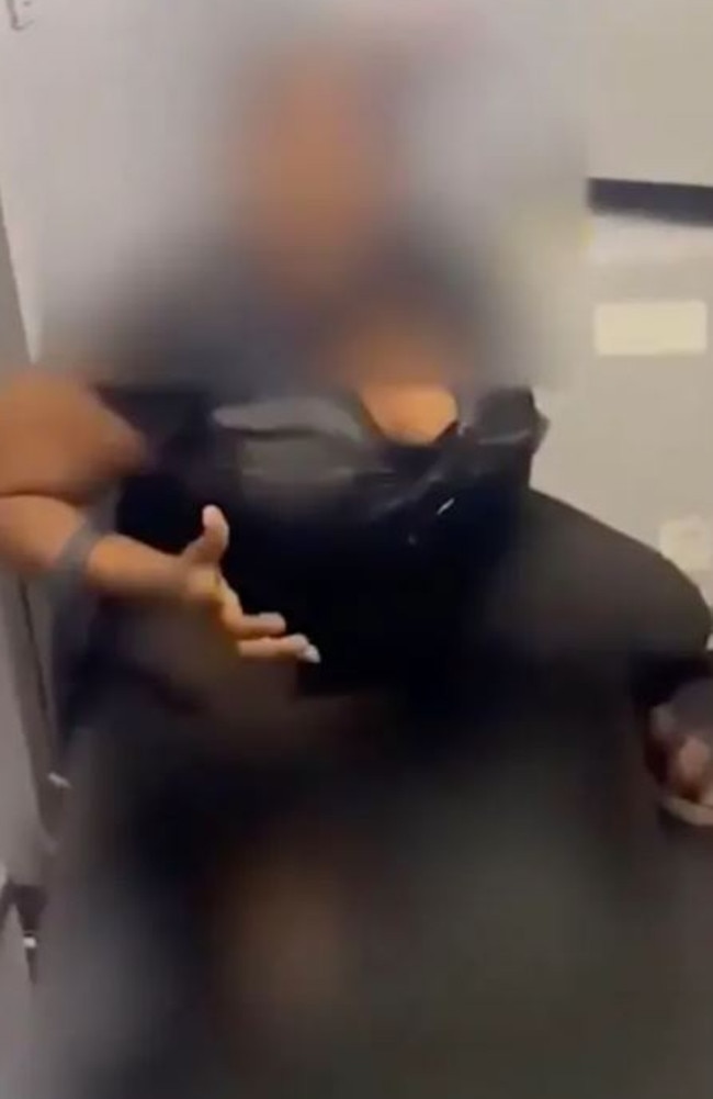 A woman relieved herself on the floor of a Spirit Airline plane as passengers watched in horror.