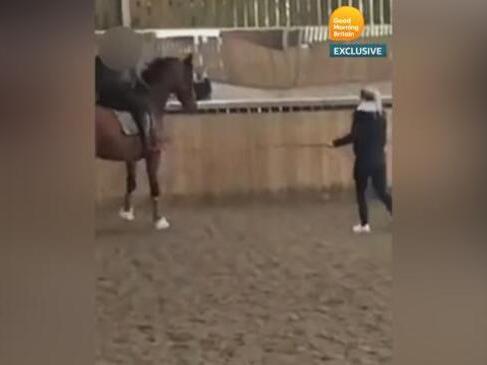 Shocking equestrian champ video emerges