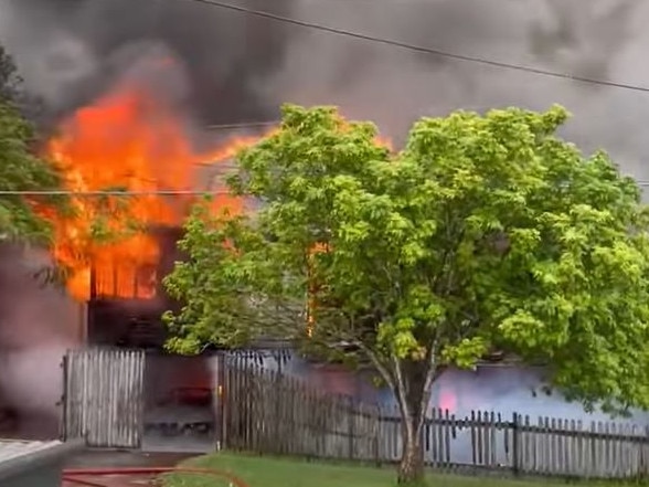 Emergency crews rushed to the Salisbury house fire