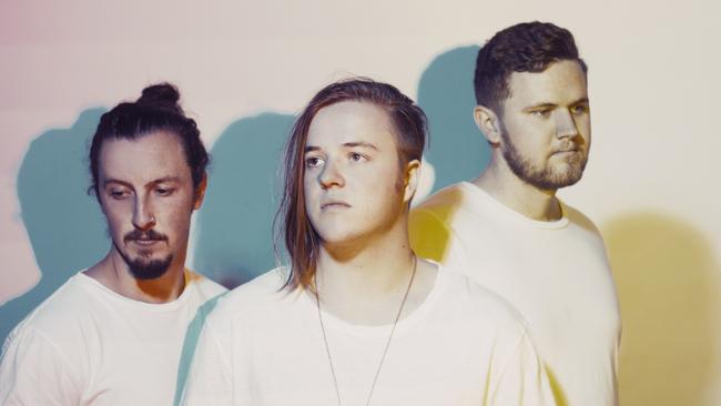 Australian electro pop trio SAFIA go tribal on Internal. Picture: Supplied
