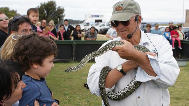 The La Perouse snake man could do well out of the cruise passengers, Mr Christensen argues.