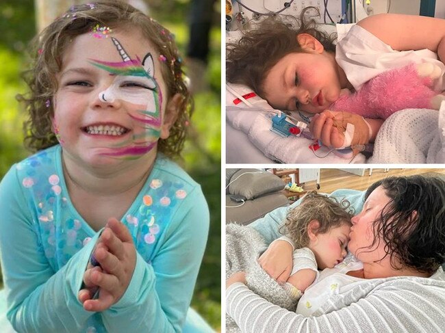 Izzy passed away from her brain tumour around a year after her diagnosis. Picture: Supplied