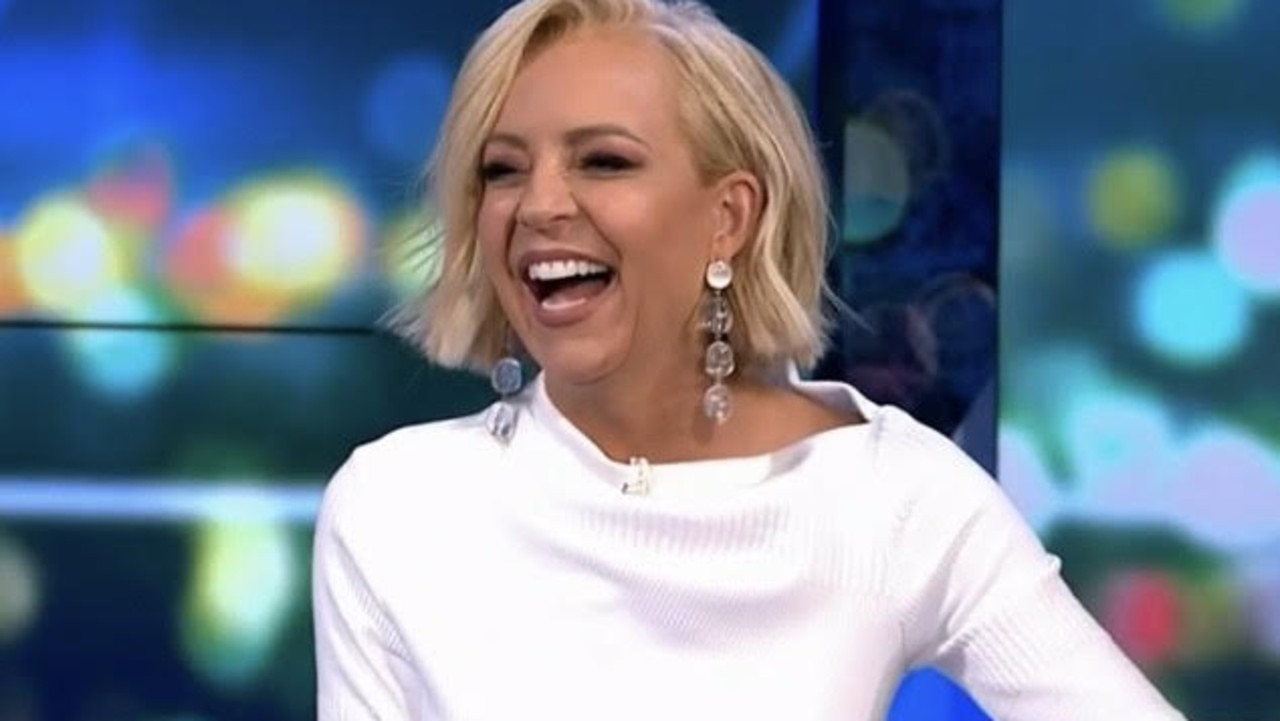 Carrie Bickmore made some crude jokes on air. Picture: Channel 10