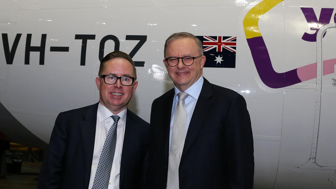 A new book claimed Prime Minister Anthony Albanese personally asked Qantas chief Alan Joyce to upgrade his personal flights. Picture: NewsWire/ Gaye Gerard