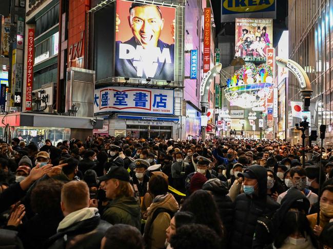 Tokyo was in party mode. Picture: AFP