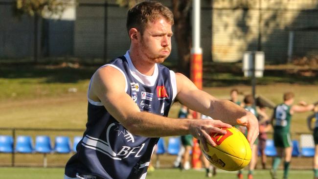 Sunbury's Lachlan Bramble in action for the Ballarat Football League. Picture: Aaron Cook