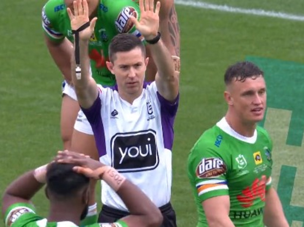 Jack Wighton given his marching orders.