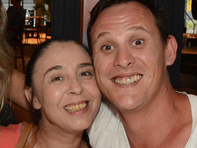 Sam Philipp and Nick Bollen at Australia Day celebrations at Cavill Hotel, Surfers Paradise. Picture: Regina King