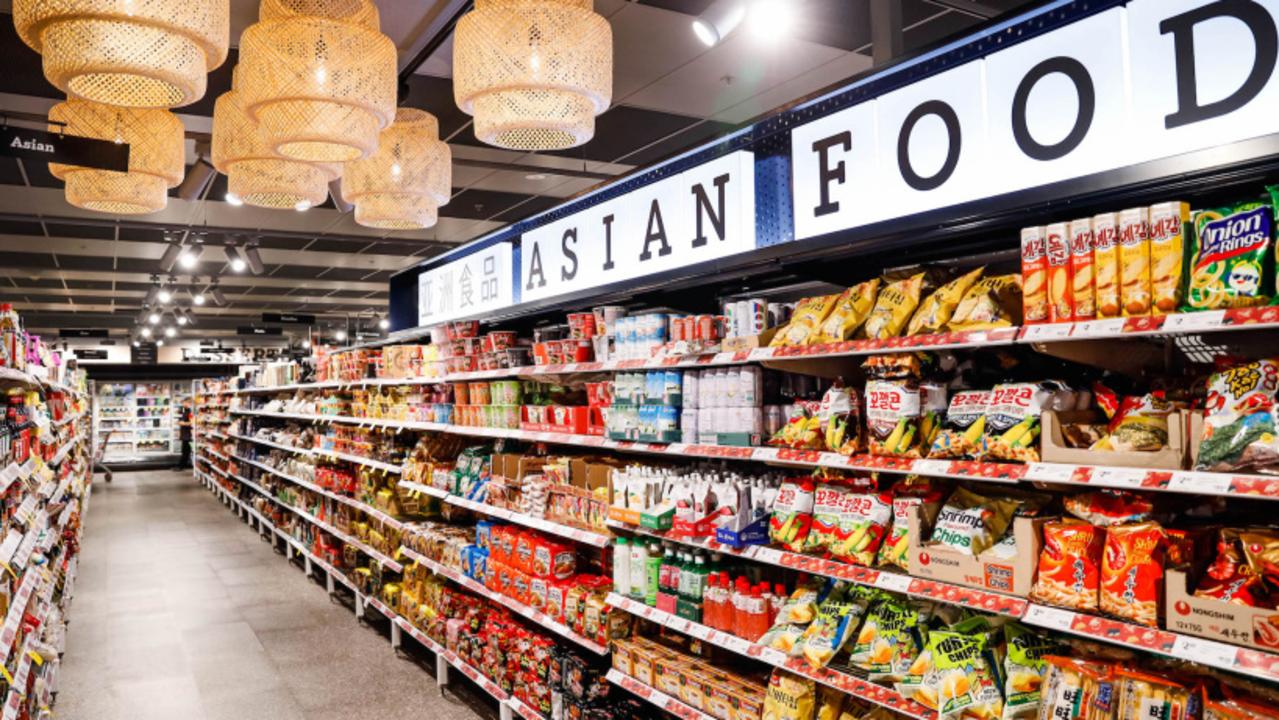 The store has Coles’ largest Asian product range in the country. Picture: Hanna Lassen/Getty Images for Coles