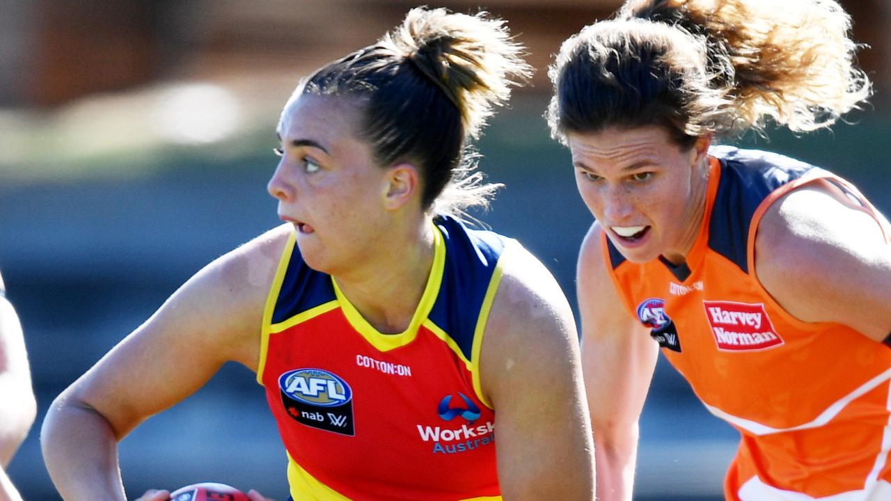 Adelaide’s Ebony Marinoff will front the AFL Appeals Board. Picture: David Mariuz