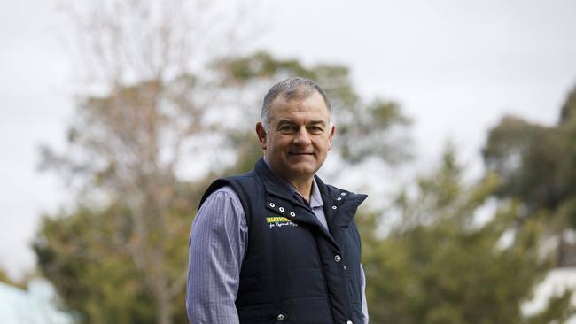 Eden-Monaro Nationals Candidate Trevor Hicks in Queanbeyan, New South Wales. Picture: Sean Davey