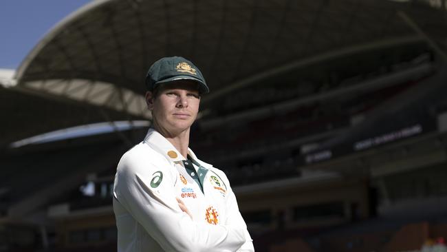 Steve Smith at Adelaide Oval before Tuesday’s net session. (Photo by Ryan Pierse/Getty Images)